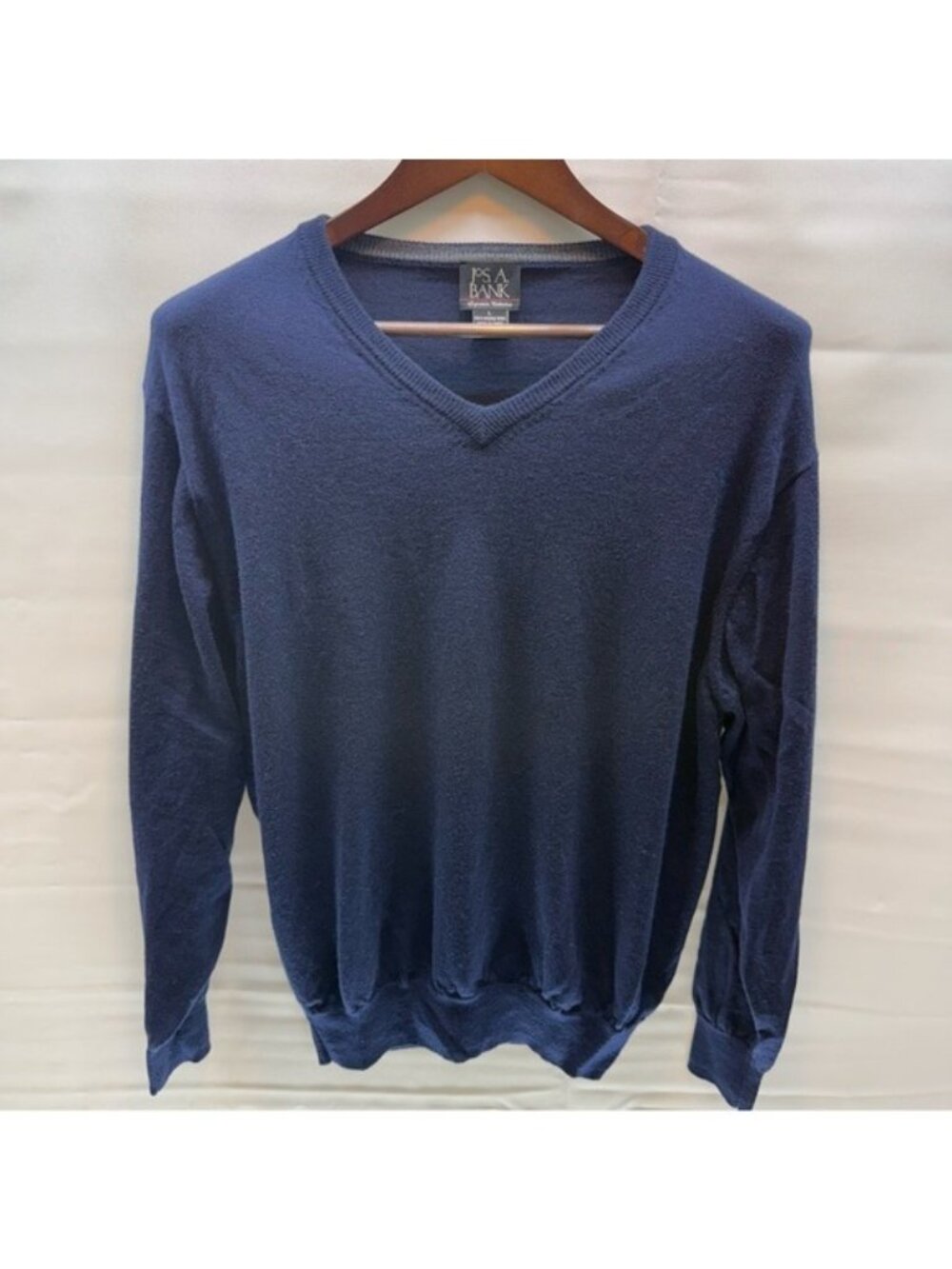 Jos. A. Bank Signature Collection 100% Merino Wool Sweater Men’s Large Navy Blue